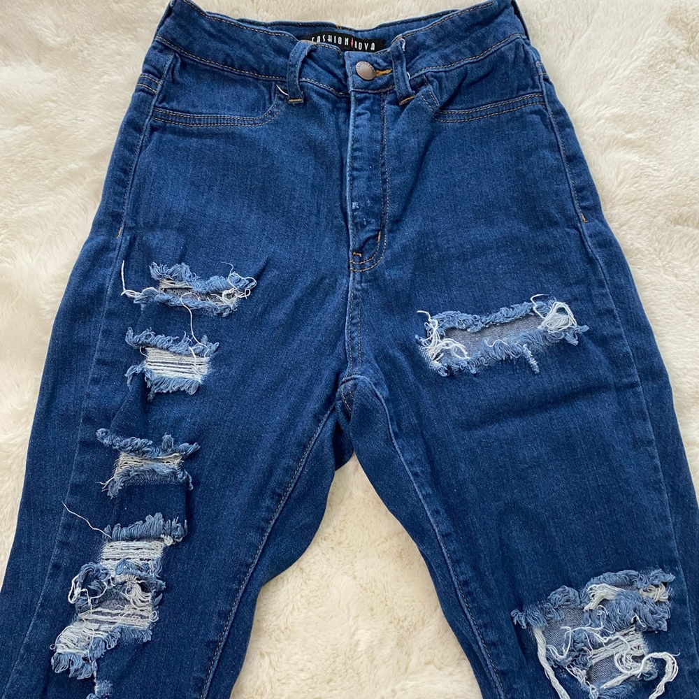 Fashion Nova Ripped Jeans